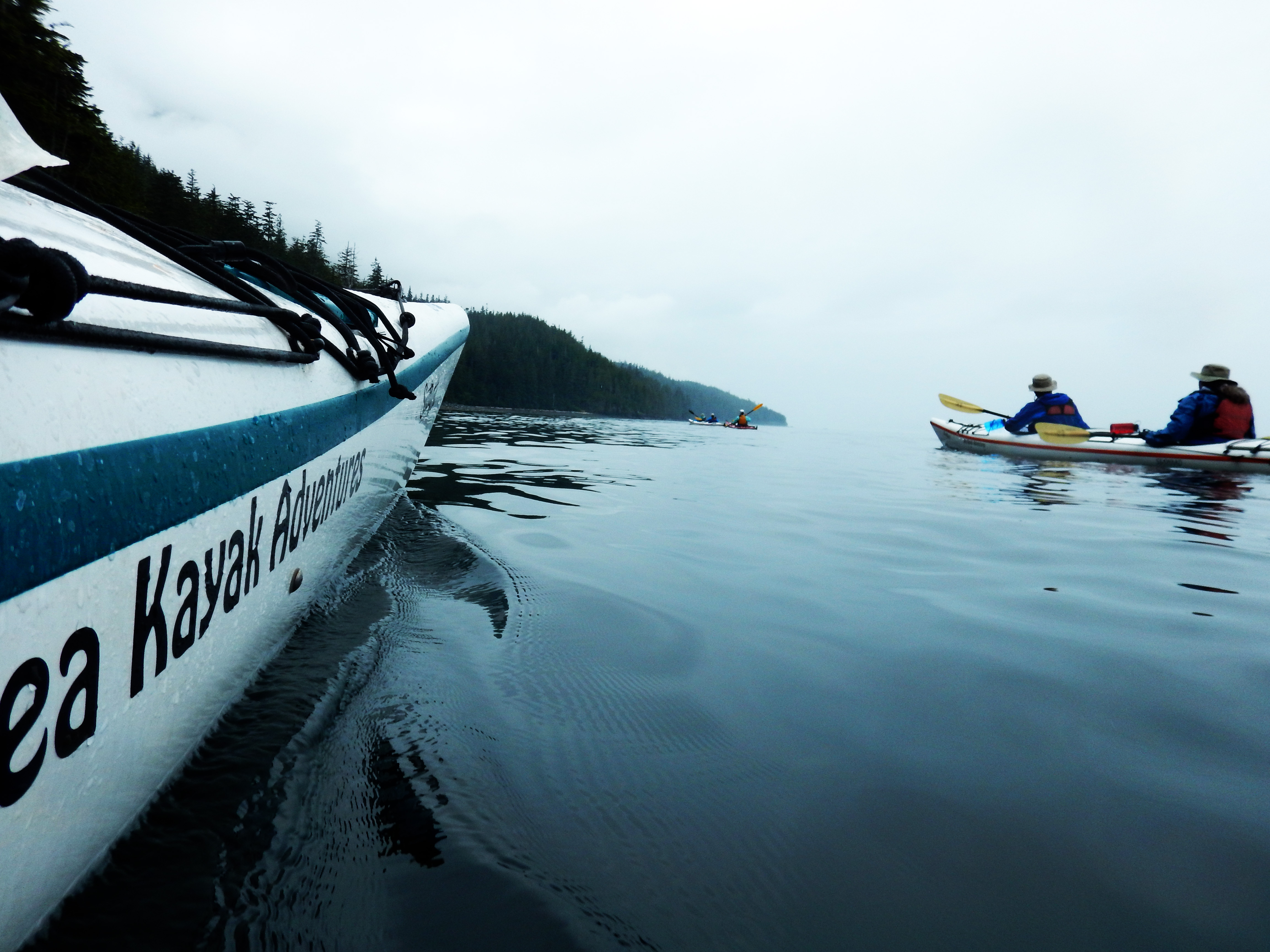 Paddling along...