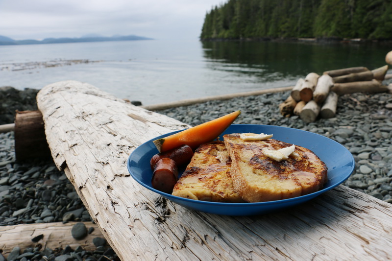 CampFire French Toast and Bacon