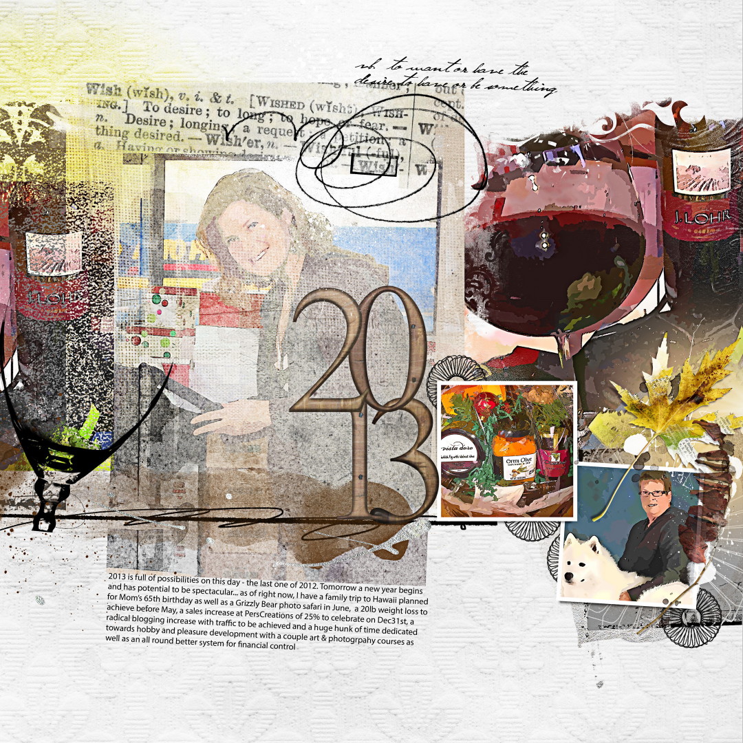 2013-- The Possibilities Scrapbook Layout